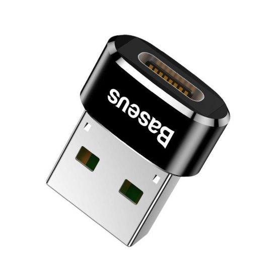 Baseus USB-A - USB-C adapter - 3A - Fekete