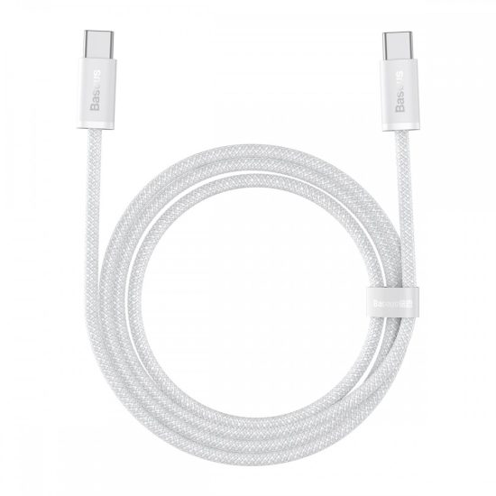 Baseus Dynamic USB-C - USB-C Kábel - 1m 5A 100W - Fehér