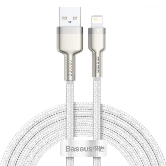 Baseus Cafule USB - Lightning Kábel - 2m 2.4A - Fehér