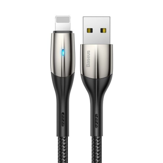 Baseus Horizontal USB - Lightning Kábel - 1m 2.4A - Fekete