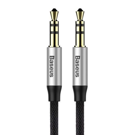 Baseus Yiven Audio Kábel M30 Mini Jack 3.5mm 1.5m - Fekete-Ezüst