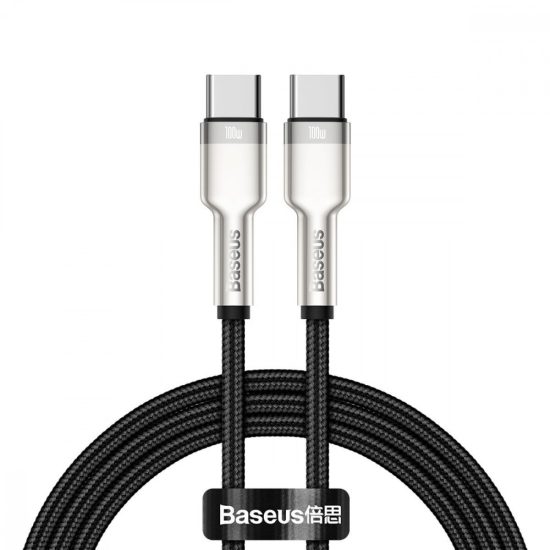 Baseus Cafule USB-C - USB-C Kábel - 1m 5A PD2.0 100W - Fekete