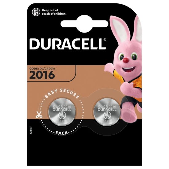 Duracell CR2016 Lítium Gombelem x 2 db