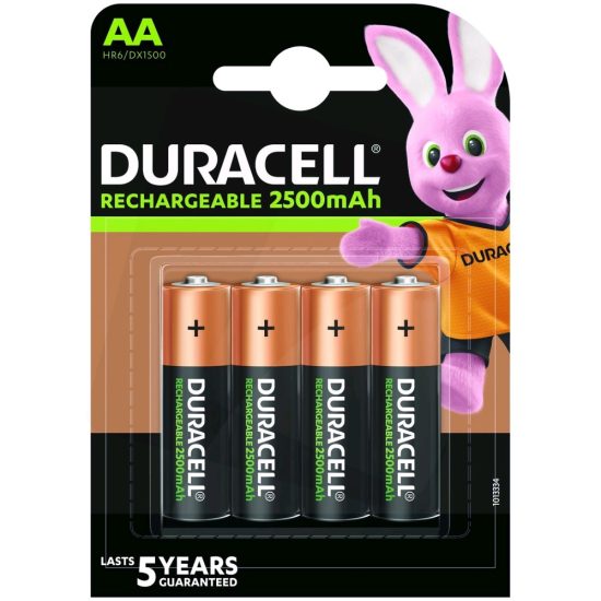 Duracell AA 2500 mAh NiMH akkumulátor x 4 db