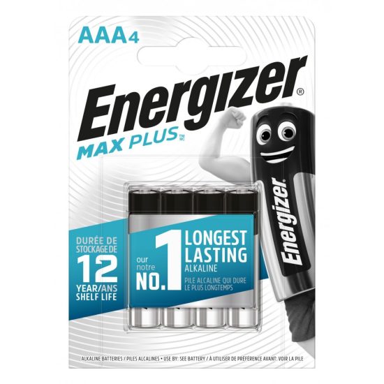 Energizer Max Plus Alkáli AAA LR03 Mikro Elem x 4 db