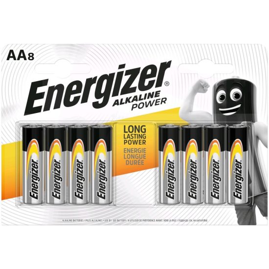 Energizer Alkaline Power AA LR6 Ceruza Elem x 8 db