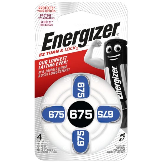 Energizer 675 Hallókészülék Elem x 4 db