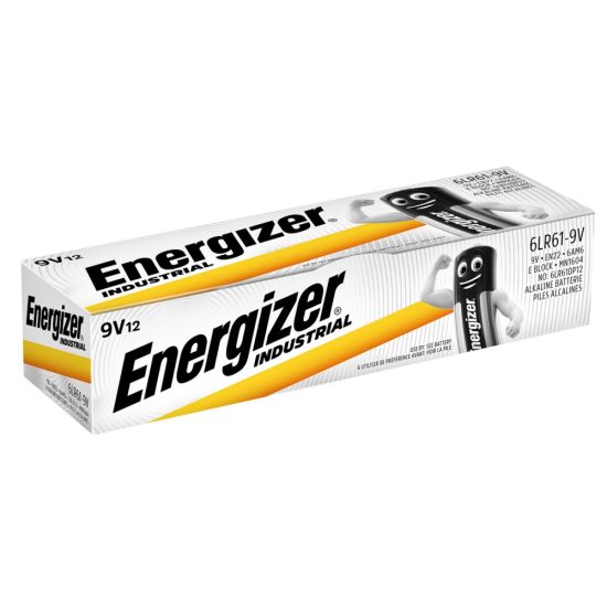 Energizer Industrial 9V 6LR61 Elem x 12 db