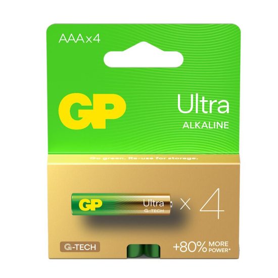 GP Ultra Alkáli G-TECH AAA Mikro LR03 elem x 4 db