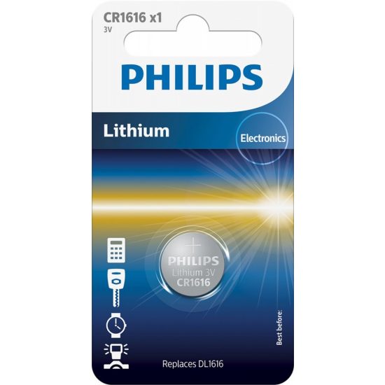 Philips CR1616 Lithium Gombelem