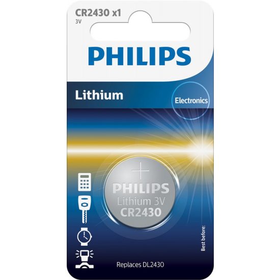 Philips CR2430 Lítium Gombelem