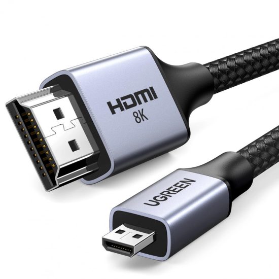 Ugreen Micro HDMI - HDMI 2.1 Kábel HD164 - 8K 2m - Szürke