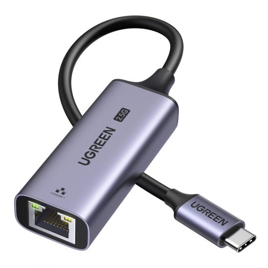 Ugreen CM648 USB-C - RJ45 Ethernet 2.5G Adapter - Szürke