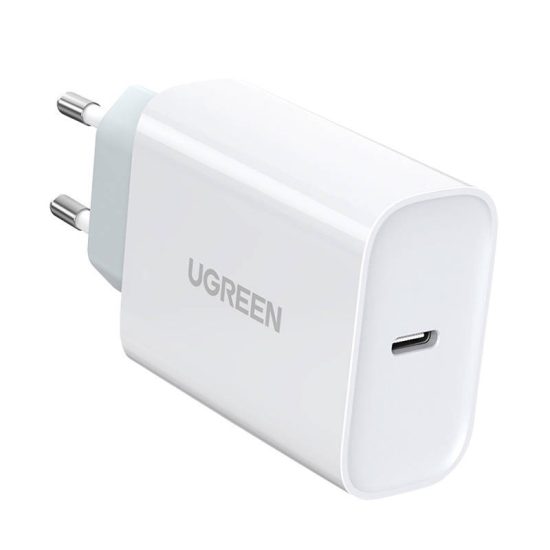 Ugreen Hálózati Töltő - 1xUSB-C 30W PD3.0 QC4.0 - Fehér