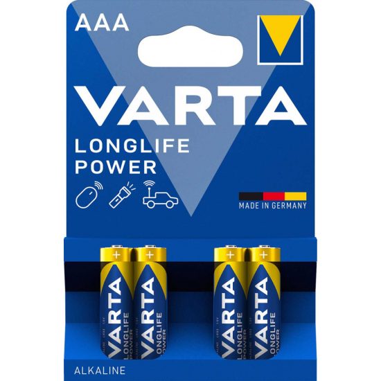 Varta Longlife Power AAA Mikro Elem x 4 db