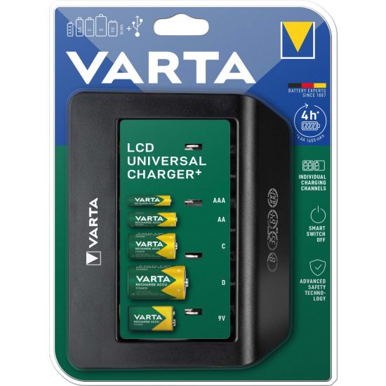 Varta LCD Universal NiMH Akkumulátor Töltő Plus