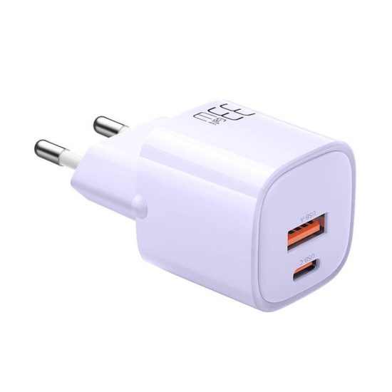 Mcdodo CH-0155 GaN Hálózati Töltő 33W - USB-C + USB-A - Lila