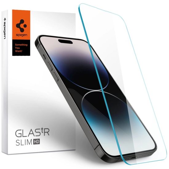 iPhone 14 Pro Max Kijelzővédő Üvegfólia - Spigen Glas.tR Slim