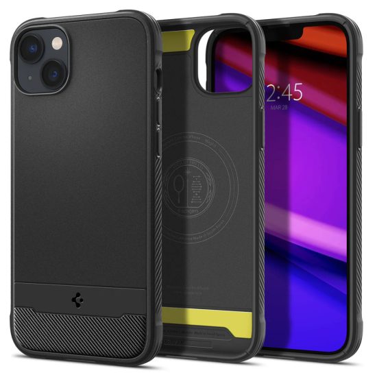 iPhone 14 Tok - Spigen Rugged Armor MagFit - Fekete