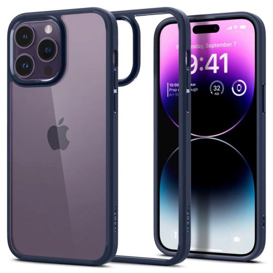 iPhone 14 Pro Tok - Spigen Ultra Hybrid - Kék