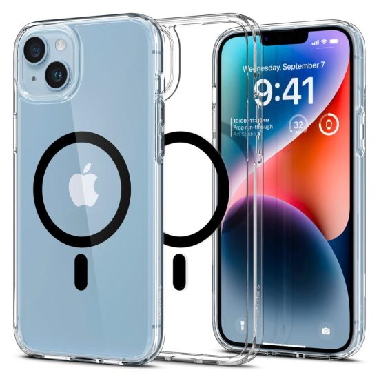 iPhone 14 Plus Tok - Spigen Ultra Hybrid MagFit - Fekete