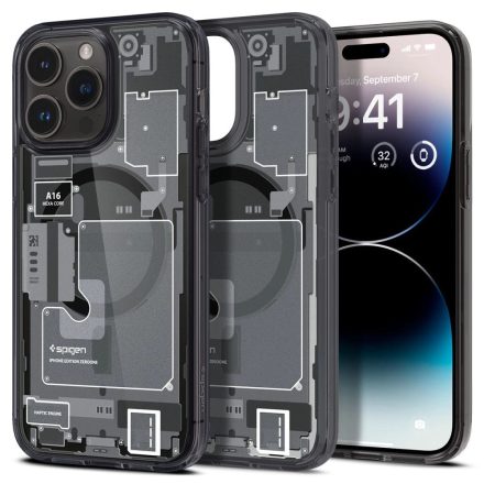 iPhone 14 Pro Max Tok - Spigen Ultra Hybrid Mag - MagSafe - Zero One Szürke