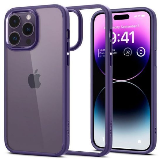 iPhone 14 Pro Tok - Spigen Ultra Hybrid - Lila