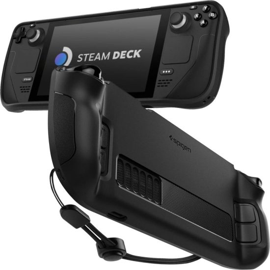 Steam Deck Tok - Spigen Rugged Armor - Fekete