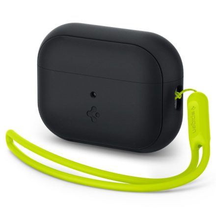 Apple AirPods Pro 1 / 2 Tok - Spigen Silicone Fit Strap - Fekete-Zöld
