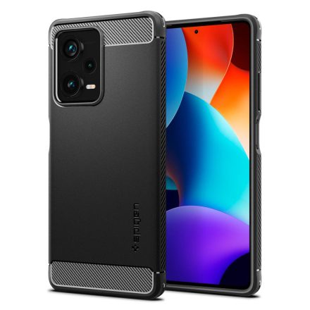 Xiaomi Redmi Note 12 Pro+ Plus Tok - Spigen Rugged Armor - Fekete