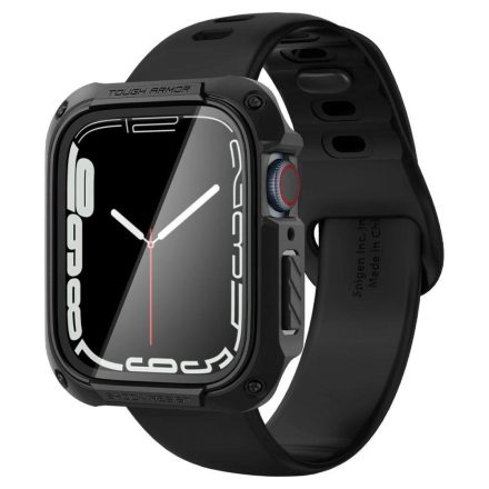 Apple Watch 7 / 8 / 9 (45mm) Tok - Spigen Tough Armor - Fekete