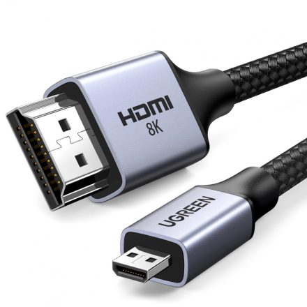 Ugreen Micro HDMI - HDMI 2.1 Kábel HD164 - 8K 2m - Szürke