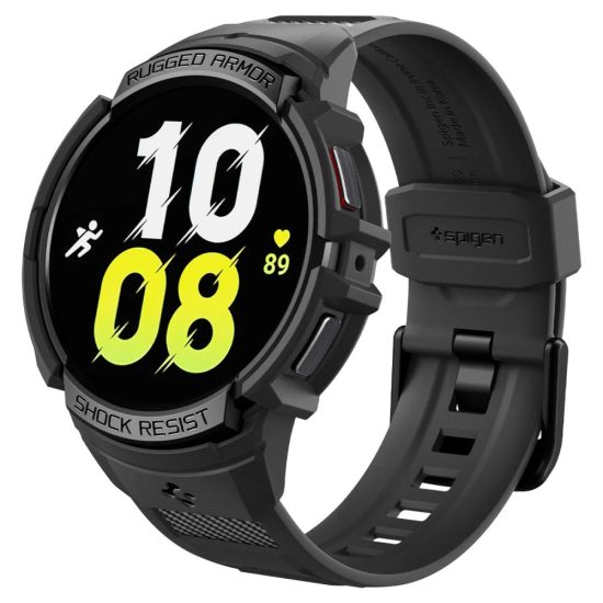 Samsung Galaxy Watch 6 (40mm) Tok és Szíj - Spigen Rugged Armor Pro - Fekete