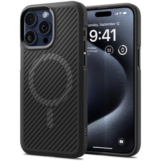 iPhone 15 Pro Max Tok - Spigen Core Armor MagFit - Fekete