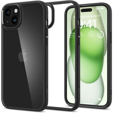 iPhone 15 Plus Tok - Spigen Ultra Hybrid - Fekete