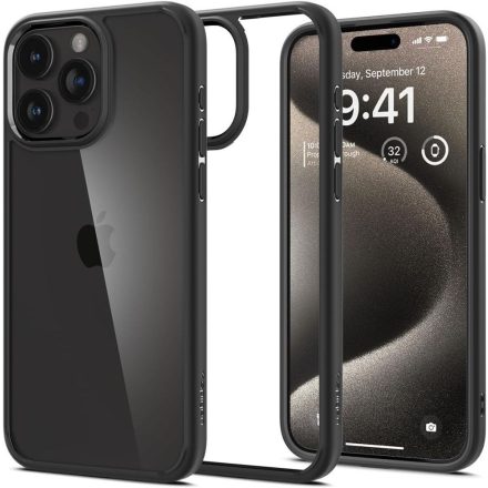 iPhone 15 Pro Max Tok - Spigen Ultra Hybrid - Fekete