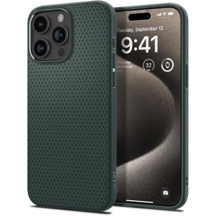 iPhone 15 Pro Max Tok - Spigen Liquid Air - Zöld