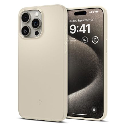 iPhone 15 Pro Max Tok - Spigen Thin Fit - Bézs