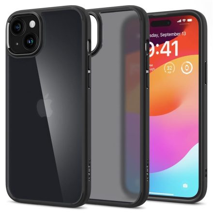 iPhone 15 Plus Tok - Spigen Ultra Hybrid - Matt Fekete