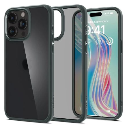 iPhone 15 Pro Tok - Spigen Ultra Hybrid - Zöld