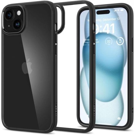 iPhone 15 Tok - Spigen Ultra Hybrid - Fekete