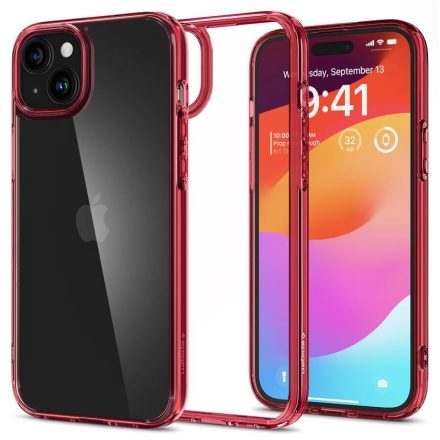 iPhone 15 Plus Tok - Spigen Ultra Hybrid - Piros