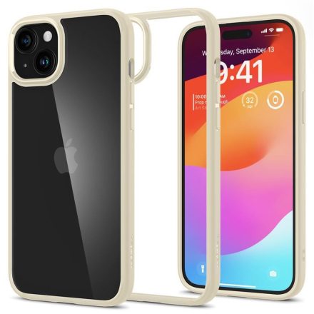 iPhone 15 Plus Tok - Spigen Ultra Hybrid - Bézs