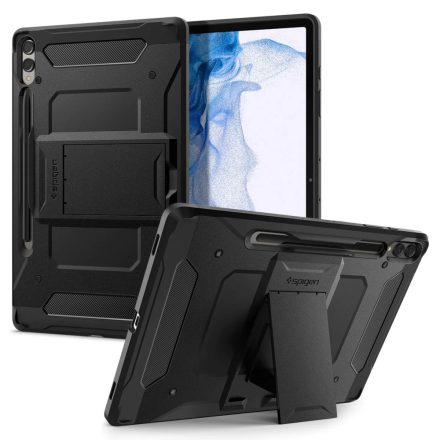 Samsung Galaxy Tab S9 Plus Tok - Spigen Tough Armor Pro - Fekete