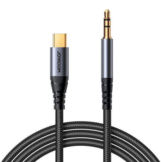 Joyroom Audio Kábel - USB-C - 3.5mm Mini Jack - 1.2 m - Fekete