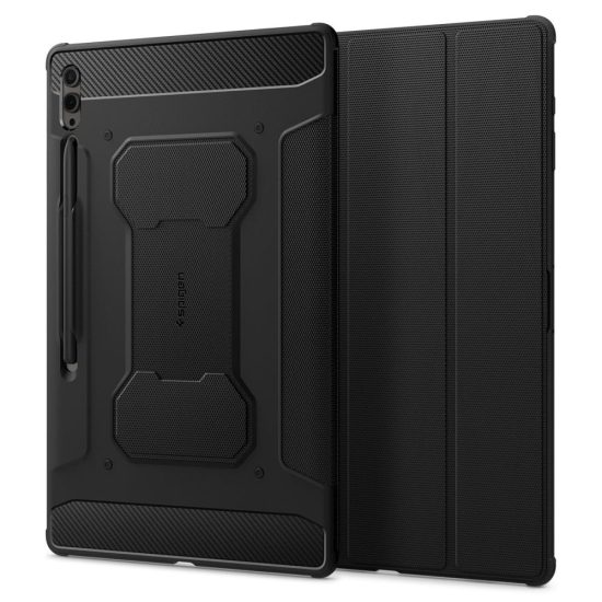 Samsung Galaxy Tab S9 Ultra Tok - Spigen Rugged Armor Pro - Fekete