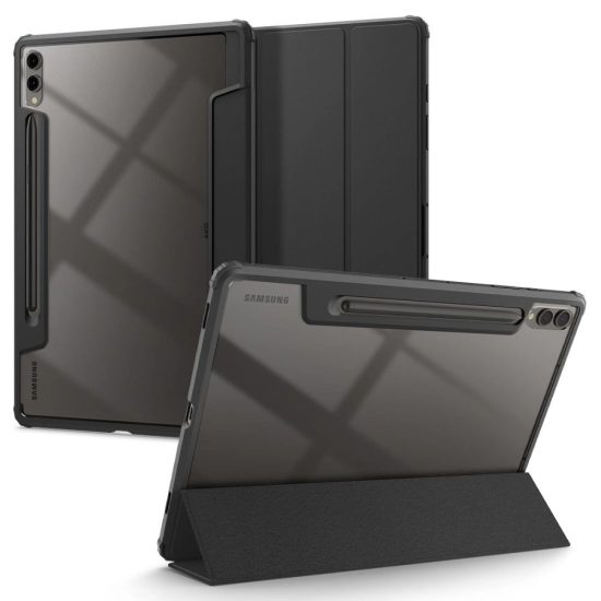 Samsung Galaxy Tab S9+ Plus 12.4" Tok - Spigen Ultra Hybrid Pro - Fekete