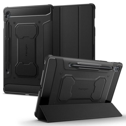 Samsung Galaxy Tab S9 FE Tok - Spigen Rugged Armor Pro - Fekete