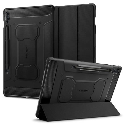 Samsung Galaxy Tab S9 FE+ Plus Tok - Spigen Rugged Armor Pro - Fekete