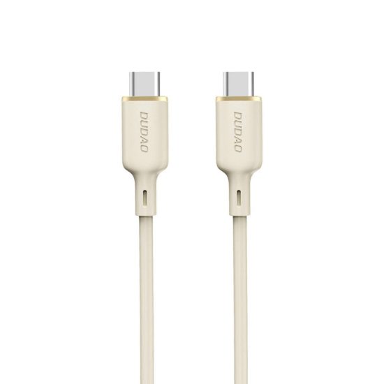 Dudao USB-C - USB-C Kábel - 1m 100W - Bézs